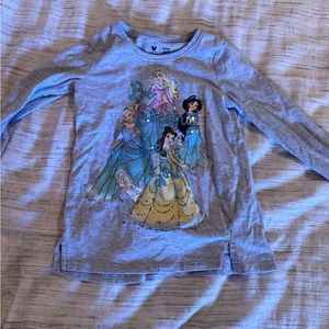 Disney princess long sleeve t shirt girls size 5